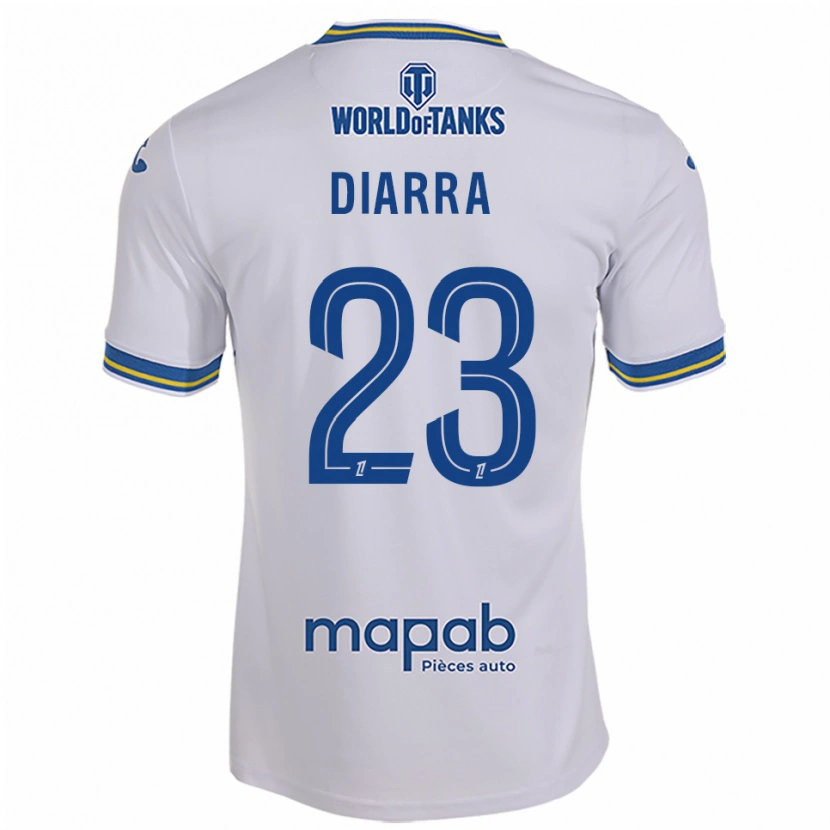 Danxen Kinder Stéphane Diarra #23 Weiß Himmelblau Auswärtstrikot Trikot 2025/26 T-Shirt Österreich