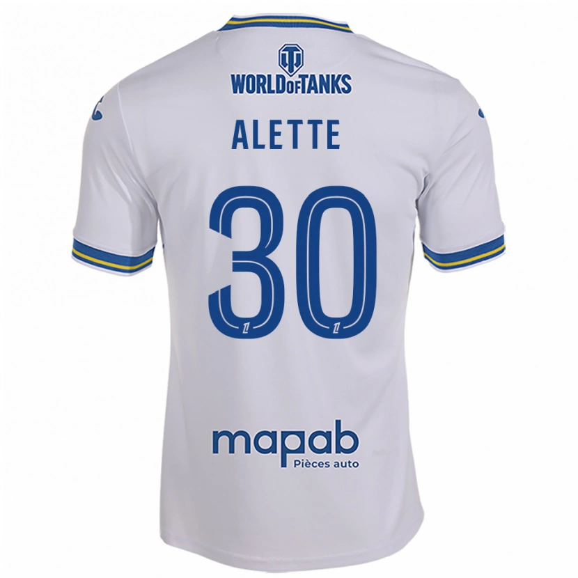 Danxen Kinder Gaël Alette #30 Weiß Himmelblau Auswärtstrikot Trikot 2025/26 T-Shirt Österreich