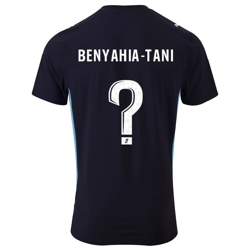 Danxen Kinder Aylan Benyahia-Tani #0 Schwarz Himmelblau Auswärtstrikot Trikot 2025/26 T-Shirt Österreich