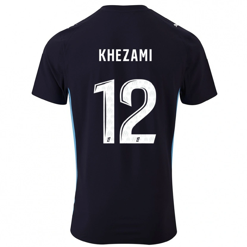Danxen Kinder Roselène Khezami #12 Schwarz Himmelblau Auswärtstrikot Trikot 2025/26 T-Shirt Österreich