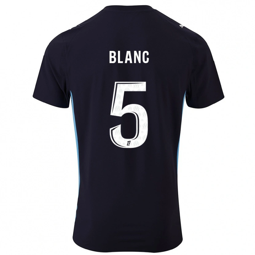 Danxen Kinder Amandine Blanc #5 Schwarz Himmelblau Auswärtstrikot Trikot 2025/26 T-Shirt Österreich