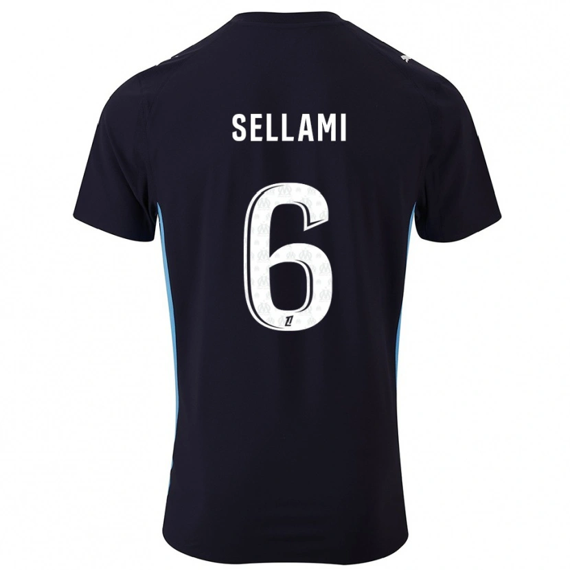 Danxen Kinder Yanis Sellami #6 Schwarz Himmelblau Auswärtstrikot Trikot 2025/26 T-Shirt Österreich