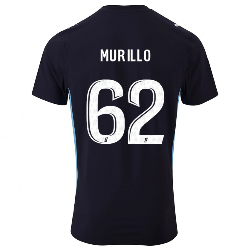 Danxen Kinder Amir Murillo #62 Schwarz Himmelblau Auswärtstrikot Trikot 2025/26 T-Shirt Österreich