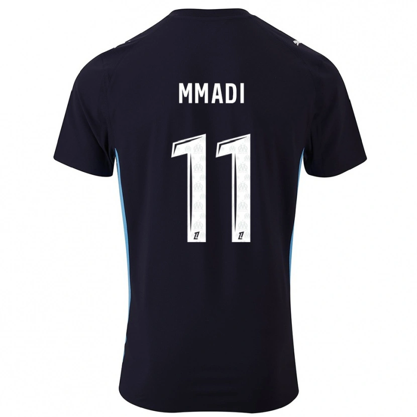 Danxen Kinder Tadjidine Mmadi #11 Schwarz Himmelblau Auswärtstrikot Trikot 2025/26 T-Shirt Österreich