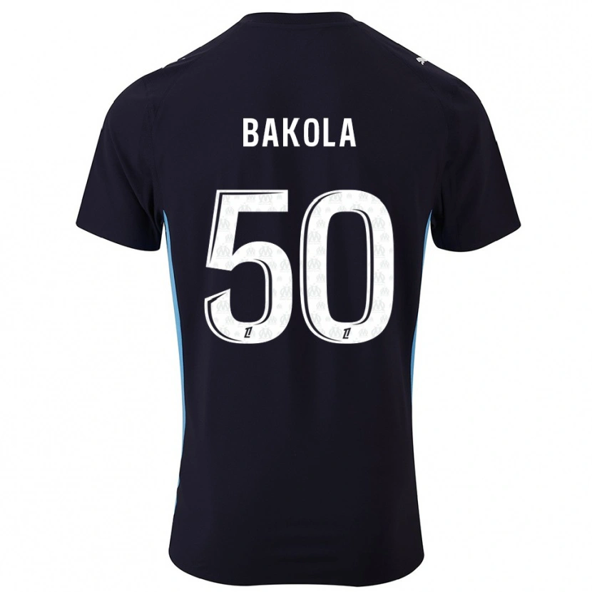 Danxen Kinder Darryl Bakola #50 Schwarz Himmelblau Auswärtstrikot Trikot 2025/26 T-Shirt Österreich