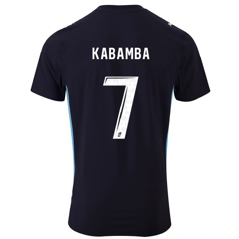 Danxen Kinder Alexis Kabamba #7 Schwarz Himmelblau Auswärtstrikot Trikot 2025/26 T-Shirt Österreich