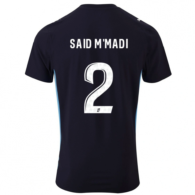 Danxen Kinder Yakine Said M'madi #2 Schwarz Himmelblau Auswärtstrikot Trikot 2025/26 T-Shirt Österreich