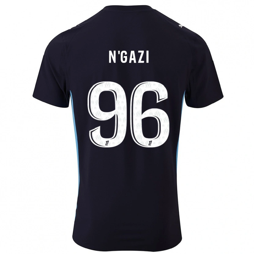 Danxen Kinder Chloé N'gazi #96 Schwarz Himmelblau Auswärtstrikot Trikot 2025/26 T-Shirt Österreich