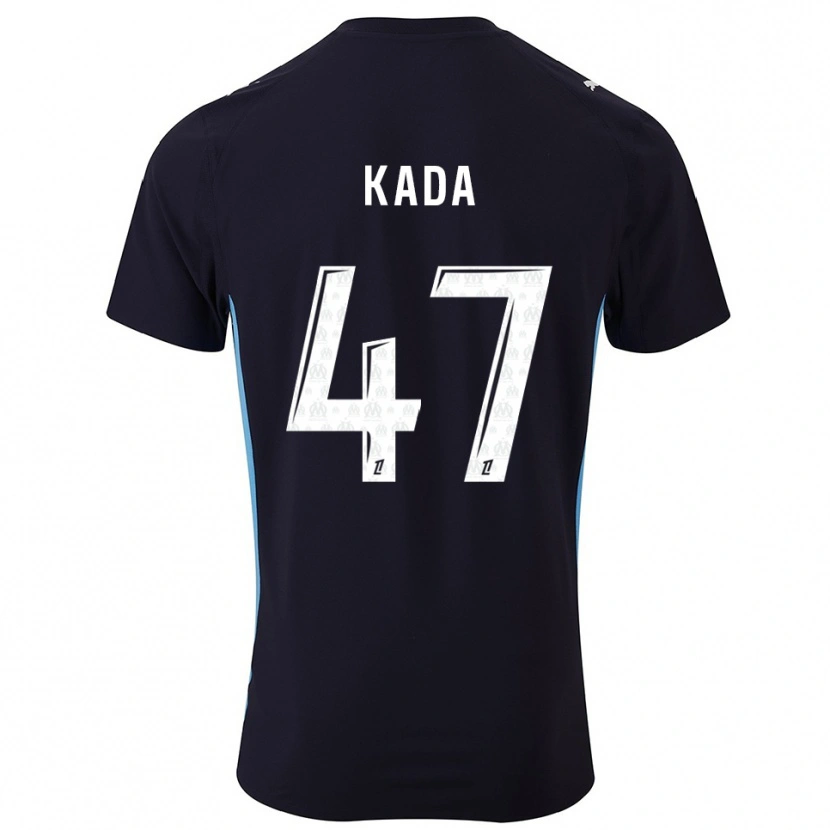 Danxen Kinder Joakim Kada #47 Schwarz Himmelblau Auswärtstrikot Trikot 2025/26 T-Shirt Österreich