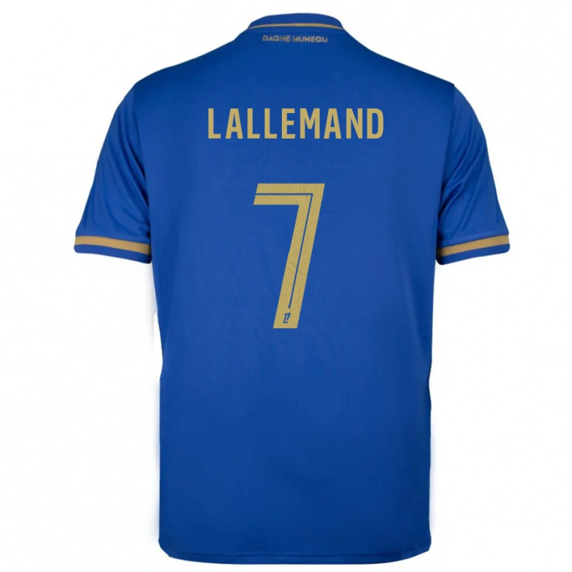 Danxen Kinder Nassim Lallemand #7 Blau Gold Auswärtstrikot Trikot 2025/26 T-Shirt Österreich