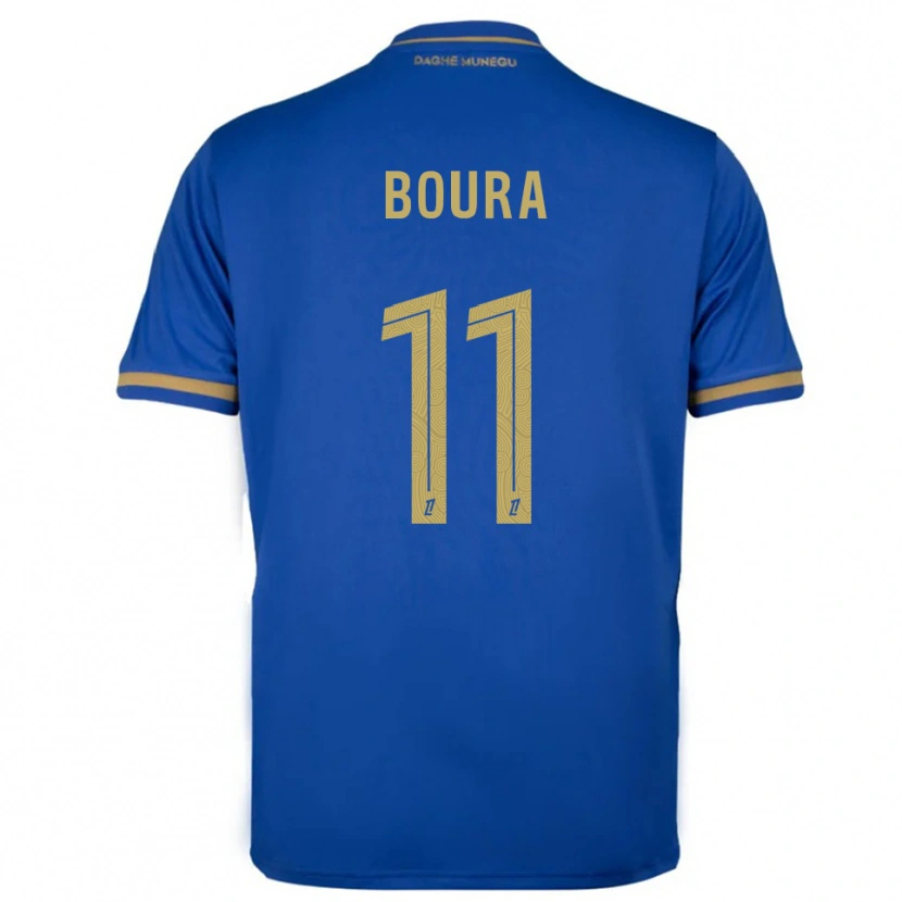 Danxen Kinder Amal Boura #11 Blau Gold Auswärtstrikot Trikot 2025/26 T-Shirt Österreich