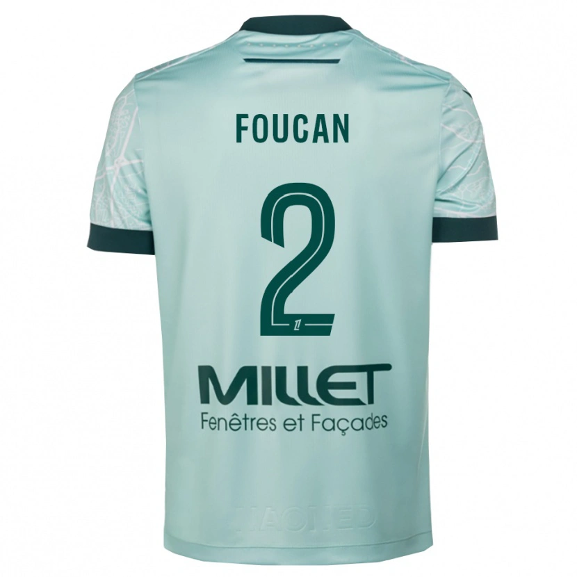 Danxen Kinder Jalen Foucan #2 Grün Weiß Auswärtstrikot Trikot 2025/26 T-Shirt Österreich
