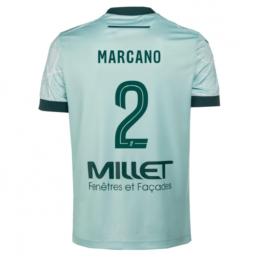 Danxen Kinder Danielle Marcano #2 Grün Weiß Auswärtstrikot Trikot 2025/26 T-Shirt Österreich
