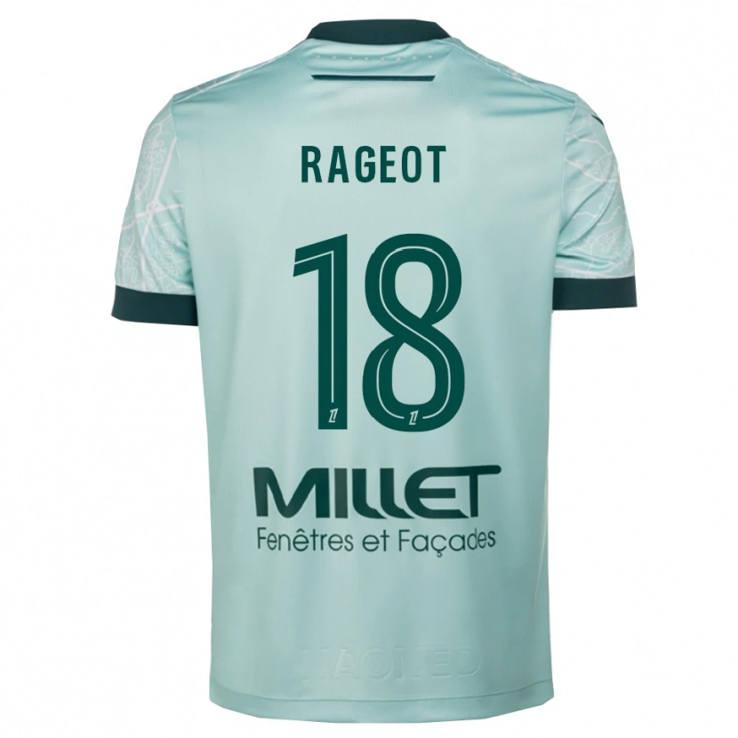 Danxen Kinder Lalie Rageot #18 Grün Weiß Auswärtstrikot Trikot 2025/26 T-Shirt Österreich