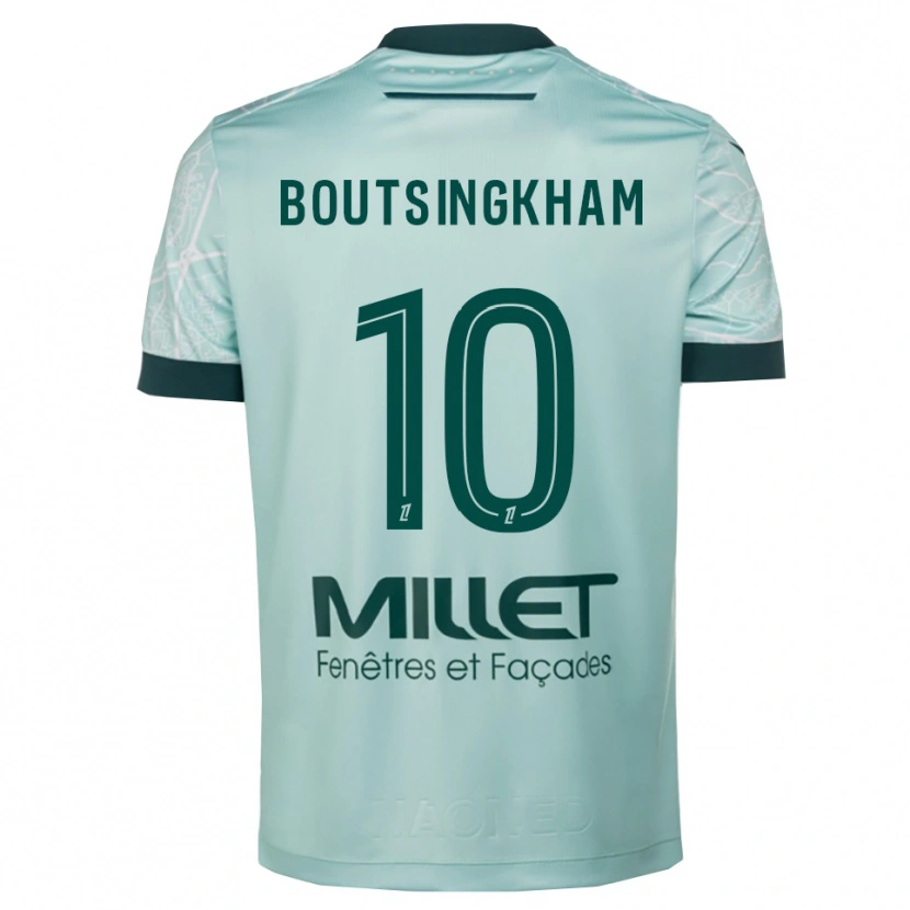 Danxen Kinder Hugo Boutsingkham #10 Grün Weiß Auswärtstrikot Trikot 2025/26 T-Shirt Österreich