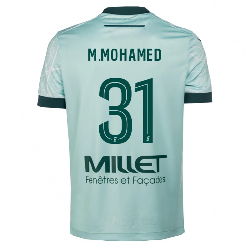 Danxen Kinder Mostafa Mohamed #31 Grün Weiß Auswärtstrikot Trikot 2025/26 T-Shirt Österreich