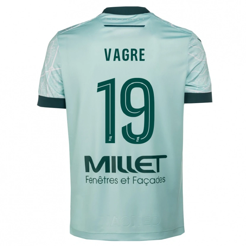 Danxen Kinder Naomie Vagre #19 Grün Weiß Auswärtstrikot Trikot 2025/26 T-Shirt Österreich