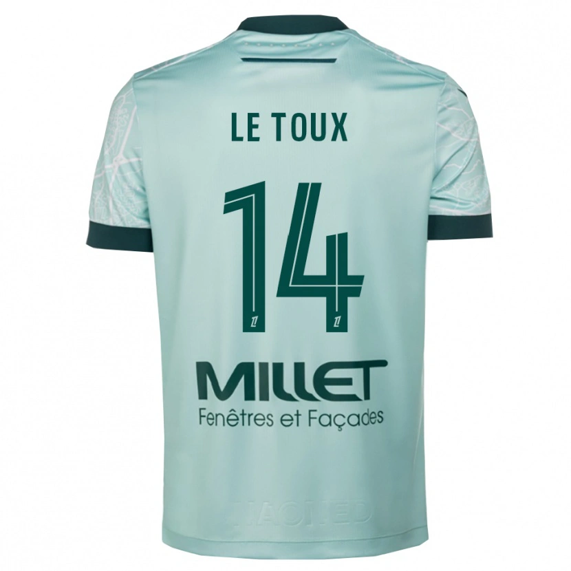 Danxen Kinder Many Le Toux #14 Grün Weiß Auswärtstrikot Trikot 2025/26 T-Shirt Österreich