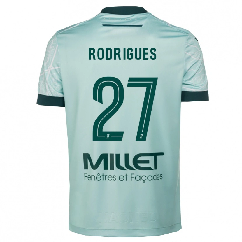 Danxen Kinder Nelly Rodrigues #27 Grün Weiß Auswärtstrikot Trikot 2025/26 T-Shirt Österreich