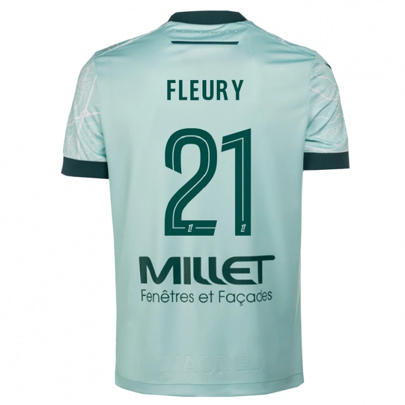 Danxen Kinder Louise Fleury #21 Grün Weiß Auswärtstrikot Trikot 2025/26 T-Shirt Österreich