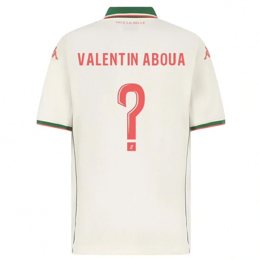 Danxen Kinder Louis Valentin Aboua #0 Weiß Grün Auswärtstrikot Trikot 2025/26 T-Shirt Österreich