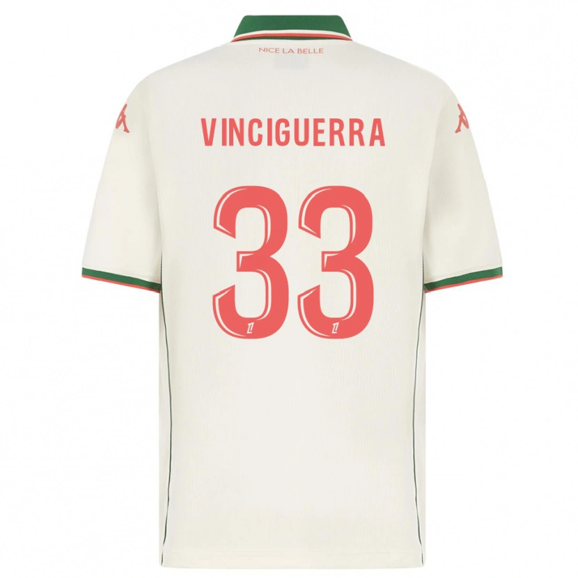Danxen Kinder Pauline Vinciguerra #33 Weiß Grün Auswärtstrikot Trikot 2025/26 T-Shirt Österreich