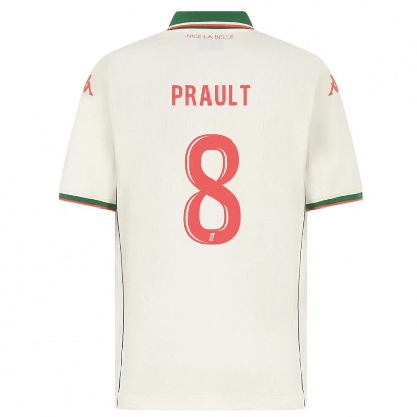 Danxen Kinder Jade Prault #8 Weiß Grün Auswärtstrikot Trikot 2025/26 T-Shirt Österreich