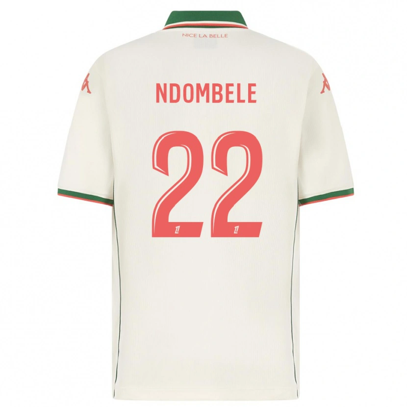 Danxen Kinder Tanguy Ndombélé #22 Weiß Grün Auswärtstrikot Trikot 2025/26 T-Shirt Österreich