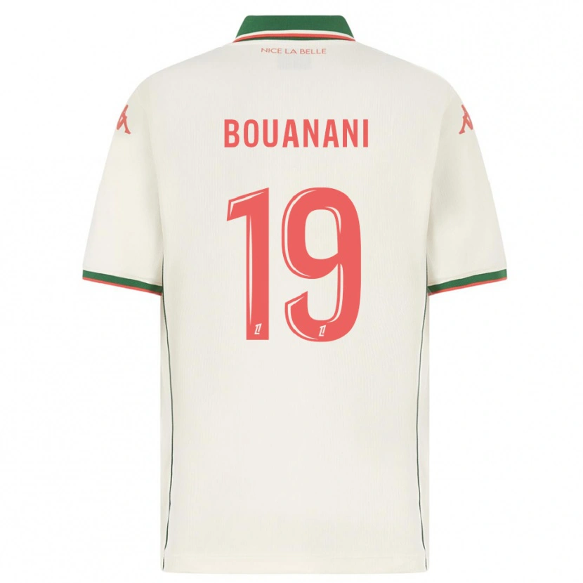 Danxen Kinder Badredine Bouanani #19 Weiß Grün Auswärtstrikot Trikot 2025/26 T-Shirt Österreich
