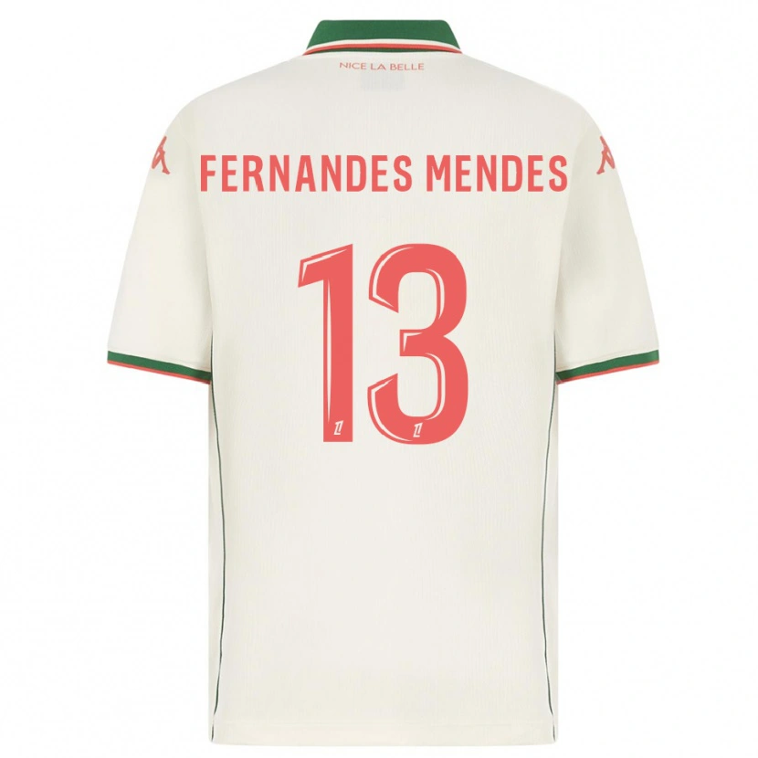 Danxen Kinder Mathis Fernandes Mendes #13 Weiß Grün Auswärtstrikot Trikot 2025/26 T-Shirt Österreich
