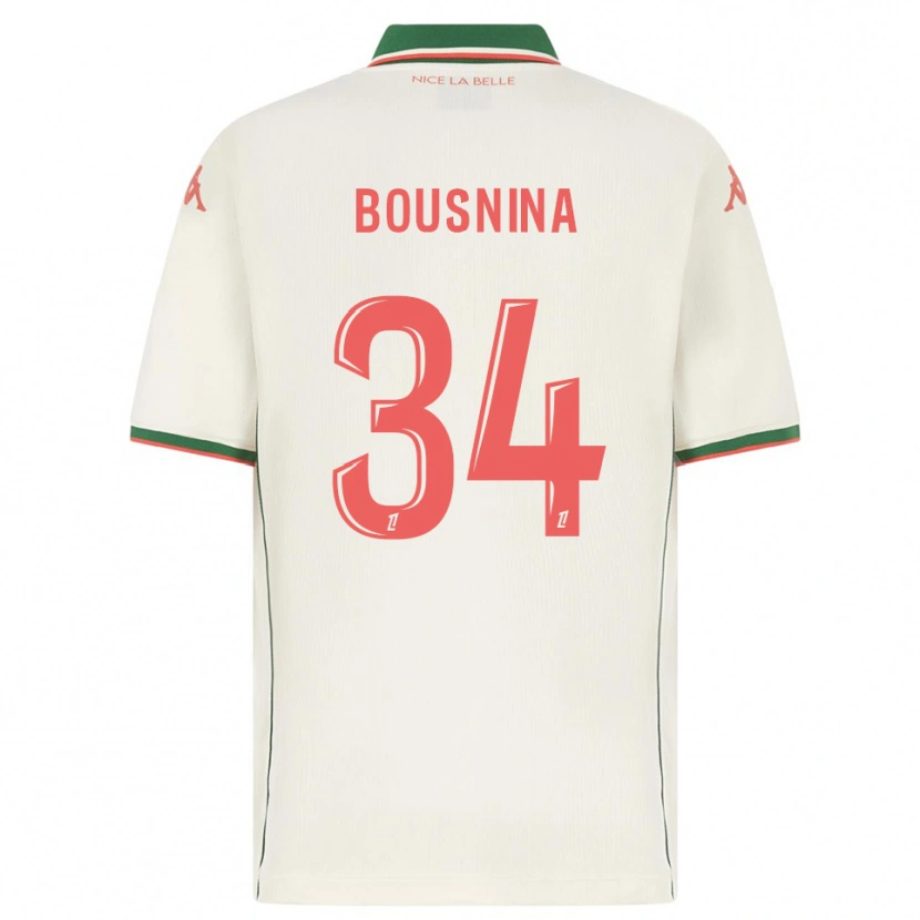 Danxen Kinder Farès Bousnina #34 Weiß Grün Auswärtstrikot Trikot 2025/26 T-Shirt Österreich