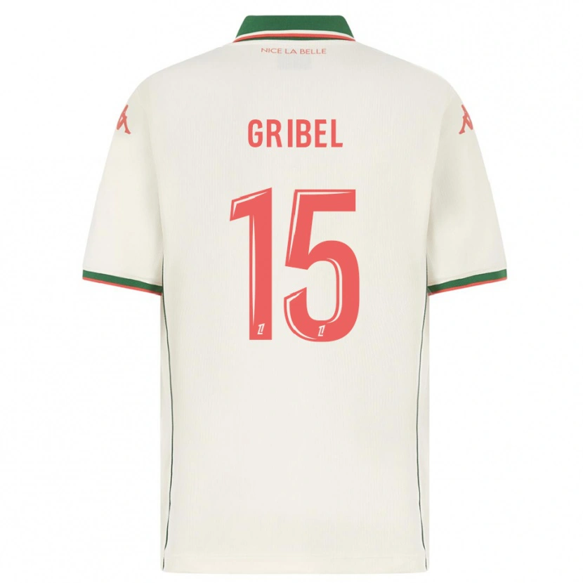 Danxen Kinder Naomie Gribel #15 Weiß Grün Auswärtstrikot Trikot 2025/26 T-Shirt Österreich