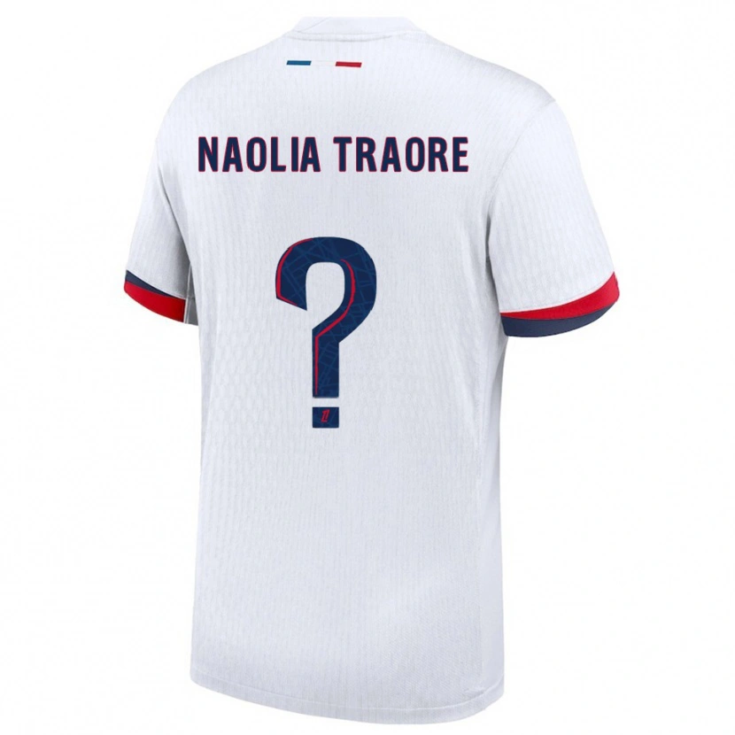 Danxen Kinder Naolia Traore #0 Weiß Rot Auswärtstrikot Trikot 2025/26 T-Shirt Österreich