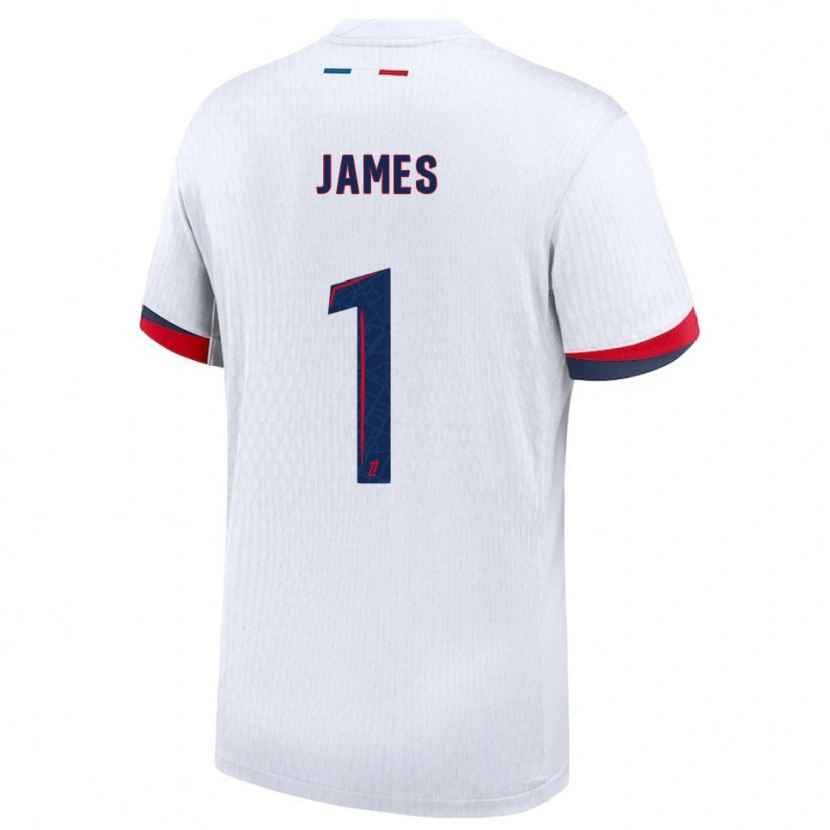 Danxen Kinder Martin James #1 Weiß Rot Auswärtstrikot Trikot 2025/26 T-Shirt Österreich