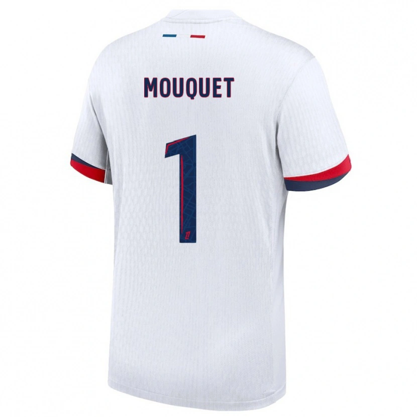 Danxen Kinder Louis Mouquet #1 Weiß Rot Auswärtstrikot Trikot 2025/26 T-Shirt Österreich