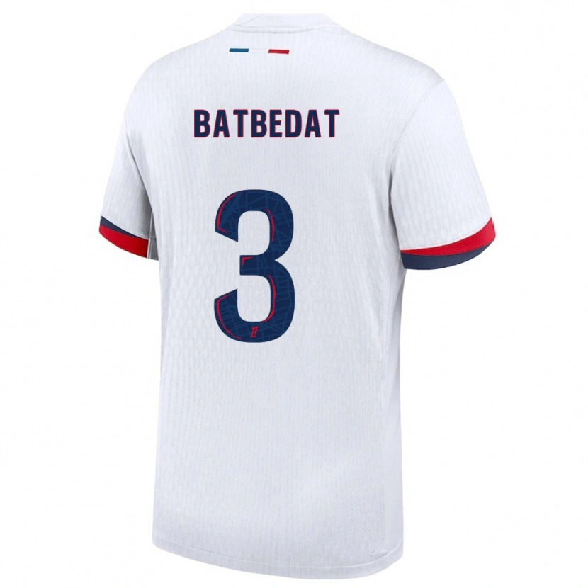 Danxen Kinder Lucas Batbedat #3 Weiß Rot Auswärtstrikot Trikot 2025/26 T-Shirt Österreich