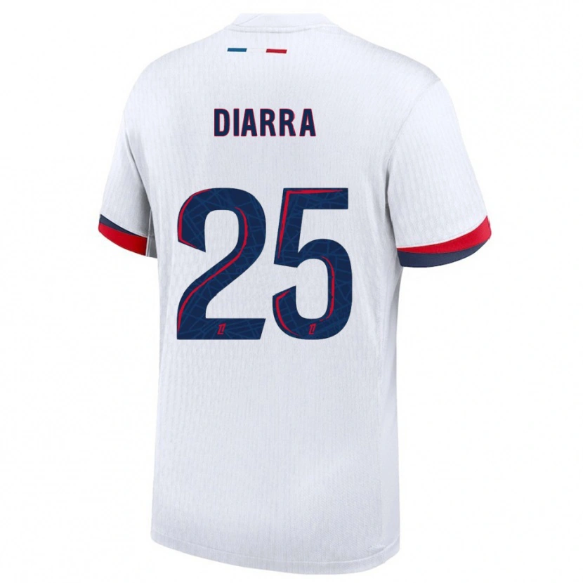 Danxen Kinder Agueissa Diarra #25 Weiß Rot Auswärtstrikot Trikot 2025/26 T-Shirt Österreich