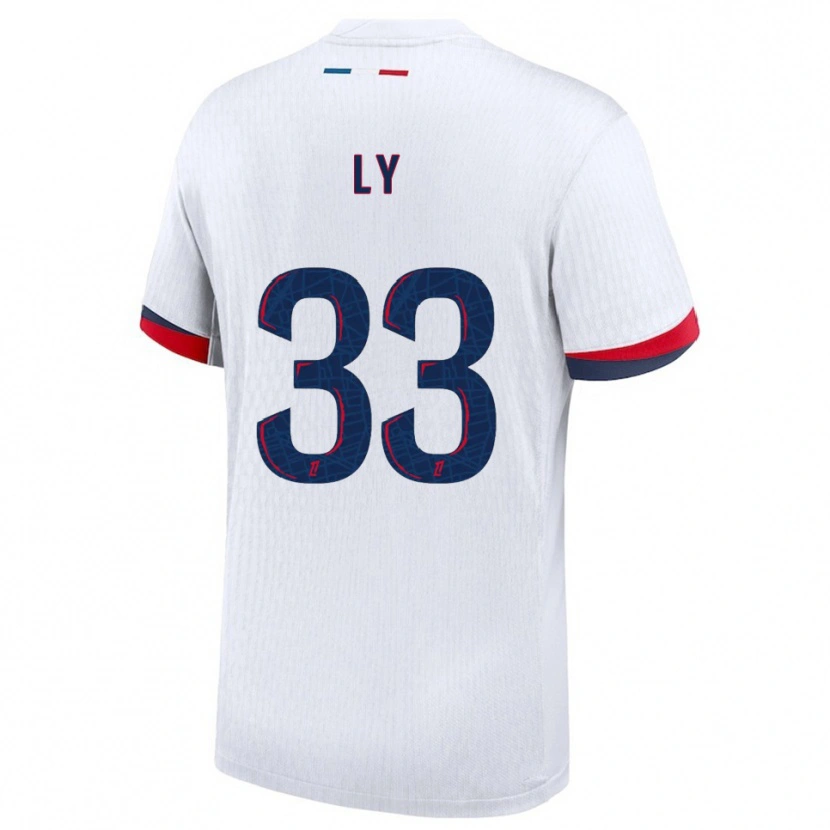 Danxen Kinder Elijah Ly #33 Weiß Rot Auswärtstrikot Trikot 2025/26 T-Shirt Österreich