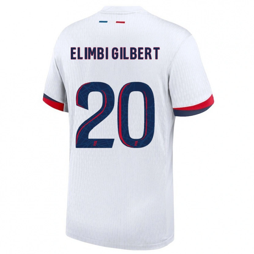 Danxen Kinder Tara Elimbi Gilbert #20 Weiß Rot Auswärtstrikot Trikot 2025/26 T-Shirt Österreich