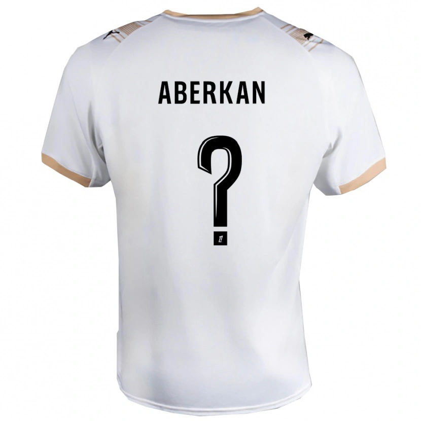 Danxen Kinder Yassine Aberkan #0 Weiß Schwarz Auswärtstrikot Trikot 2025/26 T-Shirt Österreich