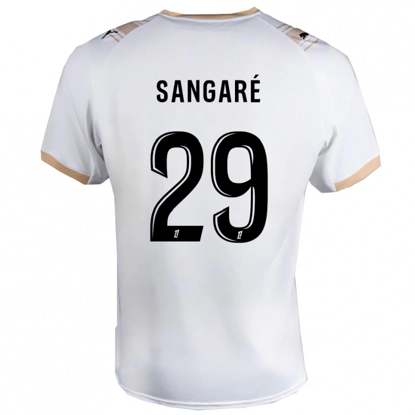 Danxen Kinder Hawa Sangaré #29 Weiß Schwarz Auswärtstrikot Trikot 2025/26 T-Shirt Österreich