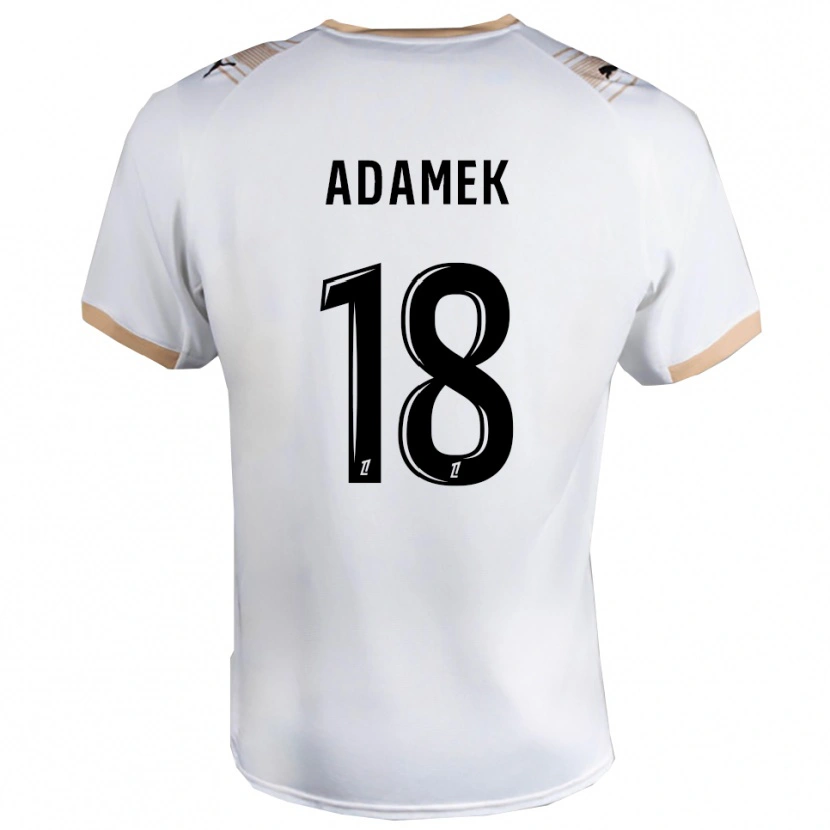 Danxen Kinder Kayla Adamek #18 Weiß Schwarz Auswärtstrikot Trikot 2025/26 T-Shirt Österreich