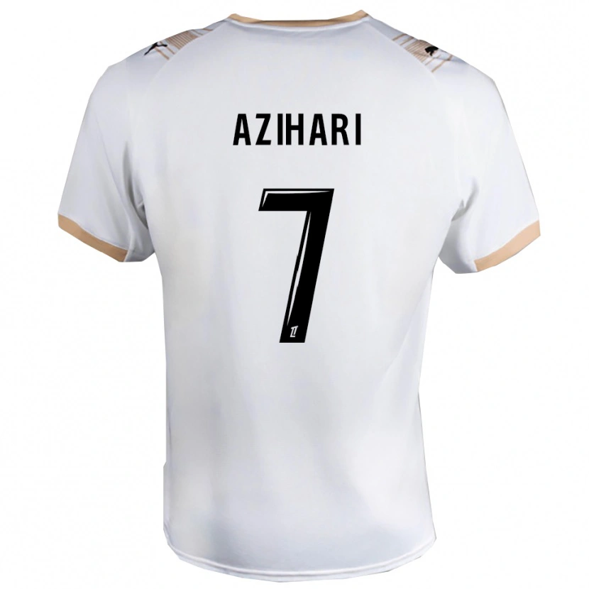 Danxen Kinder Yassem Azihari #7 Weiß Schwarz Auswärtstrikot Trikot 2025/26 T-Shirt Österreich