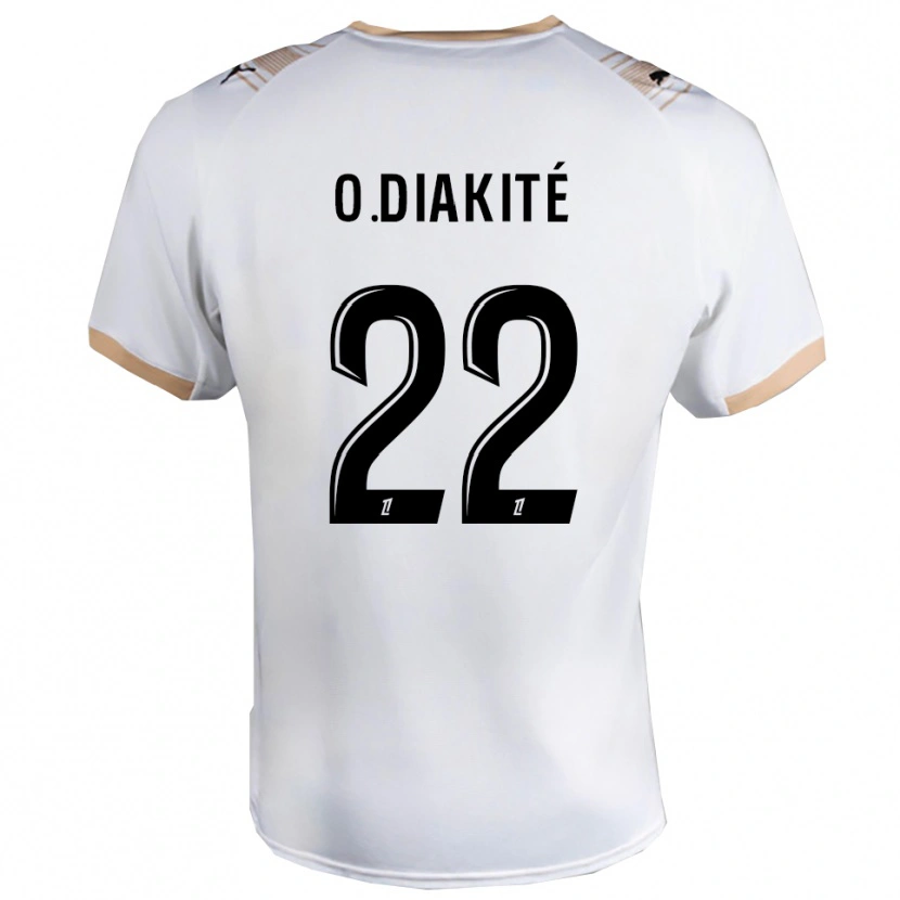 Danxen Kinder Oumar Diakité #22 Weiß Schwarz Auswärtstrikot Trikot 2025/26 T-Shirt Österreich