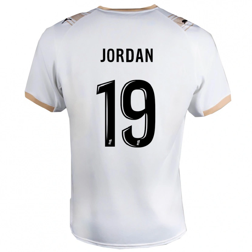 Danxen Kinder Jordan #19 Weiß Schwarz Auswärtstrikot Trikot 2025/26 T-Shirt Österreich