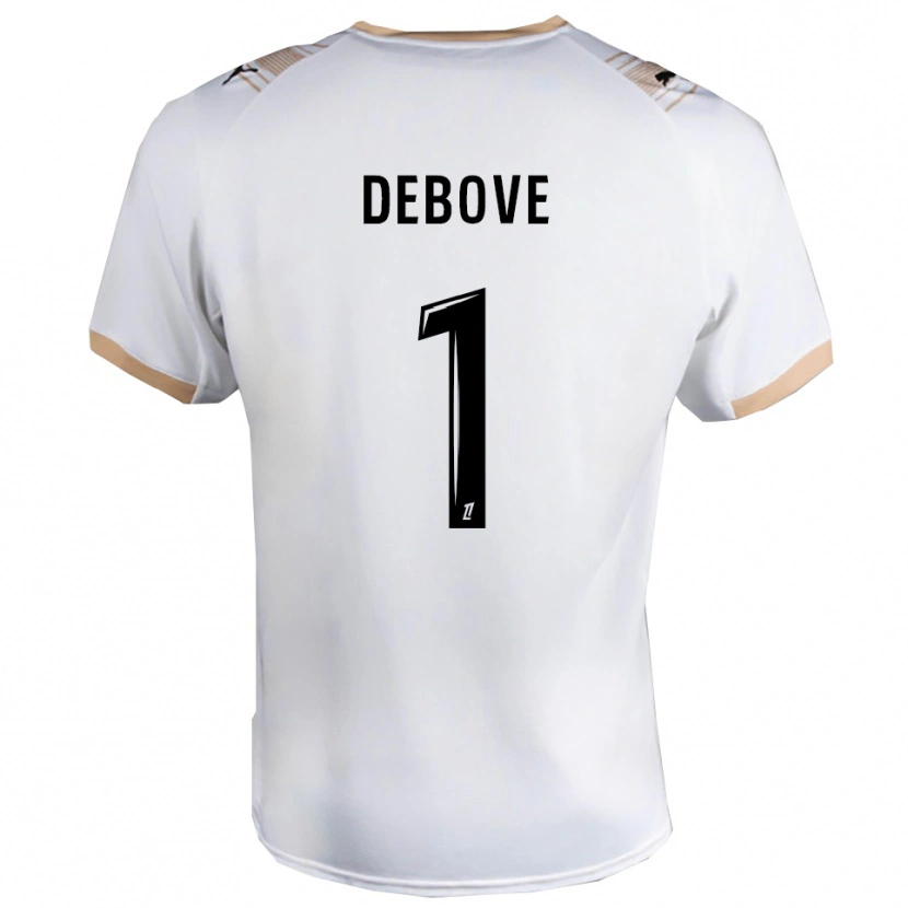 Danxen Kinder Maxime Debove #1 Weiß Schwarz Auswärtstrikot Trikot 2025/26 T-Shirt Österreich
