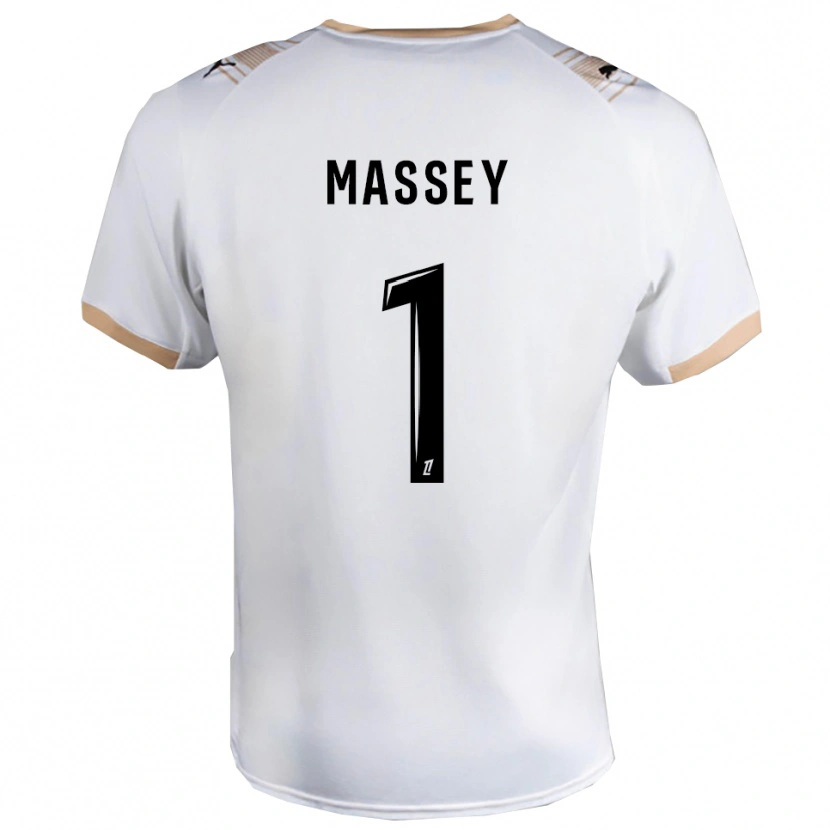 Danxen Kinder Kayza Massey #1 Weiß Schwarz Auswärtstrikot Trikot 2025/26 T-Shirt Österreich