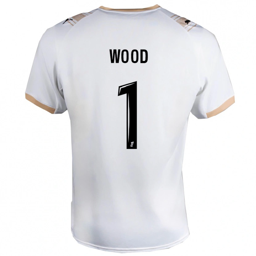 Danxen Kinder Mackenzie Wood #1 Weiß Schwarz Auswärtstrikot Trikot 2025/26 T-Shirt Österreich