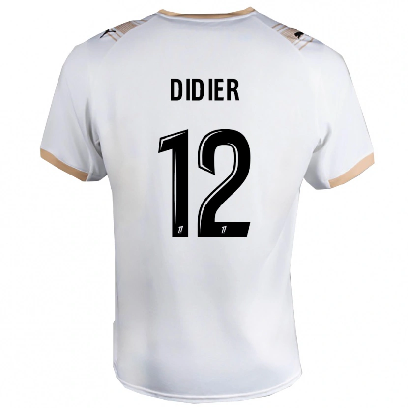 Danxen Kinder Haïlé Didier #12 Weiß Schwarz Auswärtstrikot Trikot 2025/26 T-Shirt Österreich