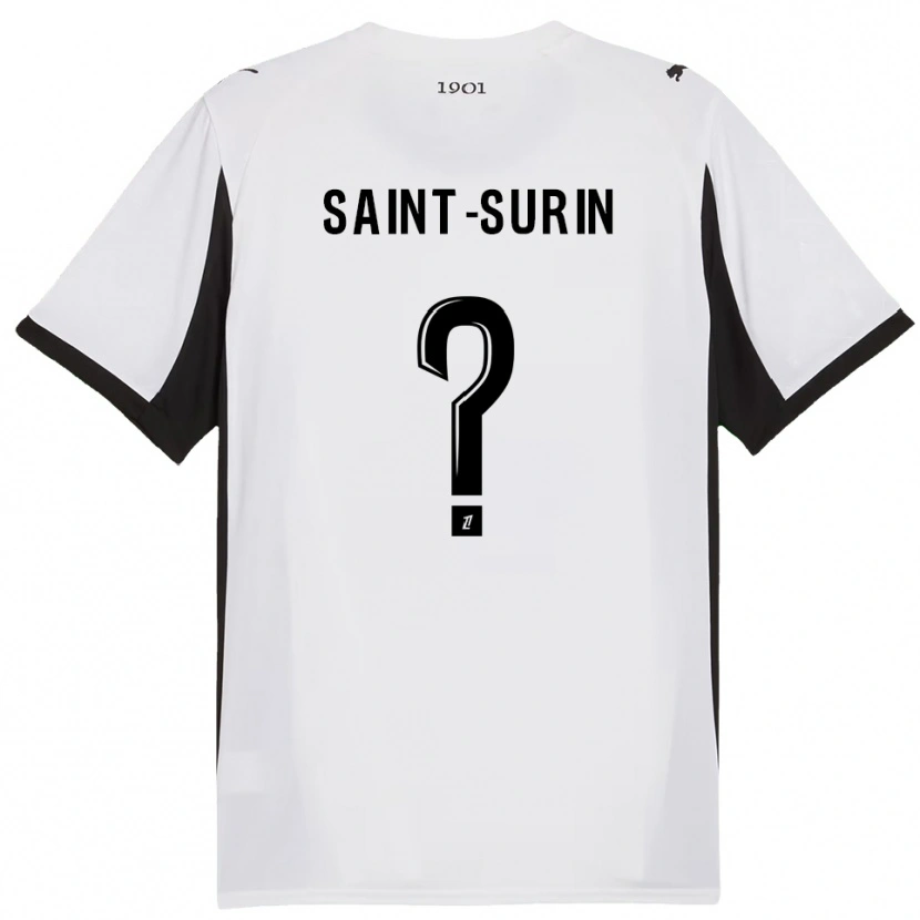 Danxen Kinder Rio Saint-Surin #0 Weiß Schwarz Auswärtstrikot Trikot 2025/26 T-Shirt Österreich
